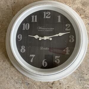 Westminster Clock Company London Wall Clock Large 16" Inch Vintage Style Works